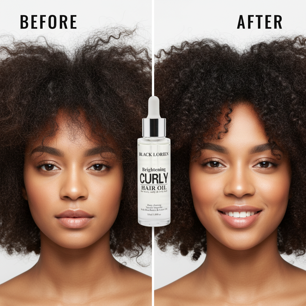 Brightening Curly Hair Oil
