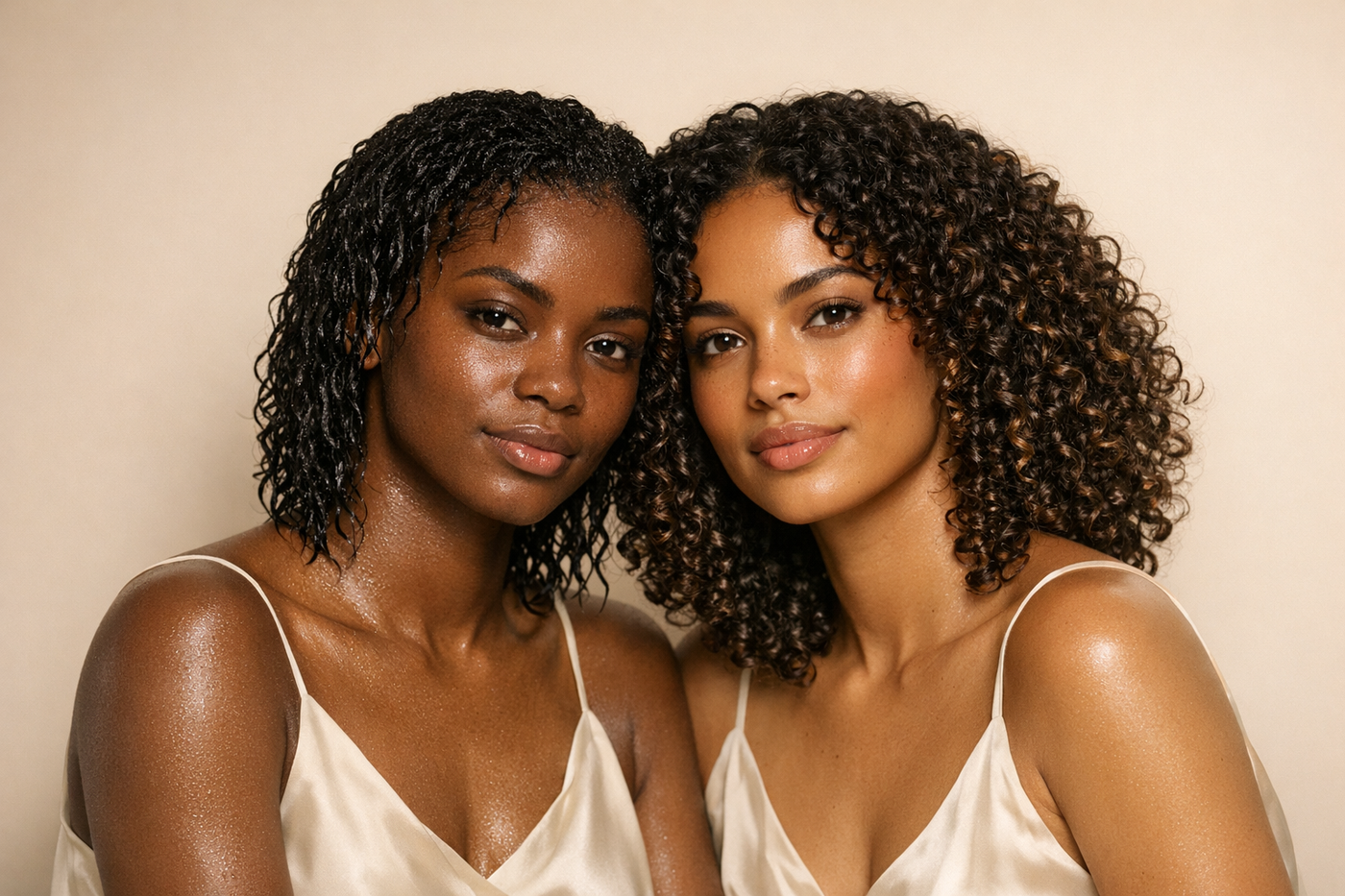 Black Lorien set duo lifestyle - shampoo conditioner editorial